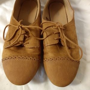 Suede Oxford Style Shoes